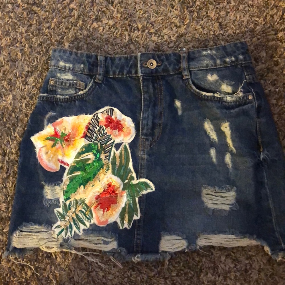 Zara Denim Skirt